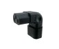 Preview: Power adapter C13 to C14 angled, YL-3212L-2 IEC 60320-C13/14 horizontal angled, top/bottom